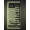 1940 Fruehauf Trailers Ad - Easier Way to Haul