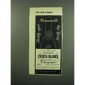 1949 Cresta Blanca California Champagne Ad - Ri...