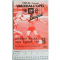 1985 programme Saffron Walden Town v. Harlow Town