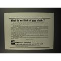 1962 Merrill Lynch Ad - What do we think of your stocks?