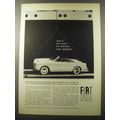 1960 Fiat Spider Advertisement - Just in from Italy.. The fabulous Fiat Spider