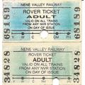 Nene Valley Railway Edmondson Tickets - Adult R...