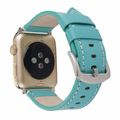Calfskin Genuine Leather Watchband For Apple Wa...