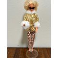 Mattel 1995 Barbie Fashion Avenue Gold Coat Leo...