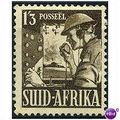 South Africa 1943 SG94 1s Olive Brown Mounted Mint