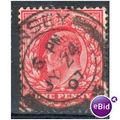 GB stamps 1902-10 KEV11 - 1d SG219 Guernsey 1