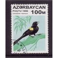 AZERBAIJAN 1996 SG326 100M BLUE NAPED MOUSEBIRD...