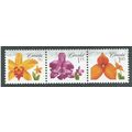 CAN 2007 'STRIP OF 3 'FLOWERS' (EX M/S) FINE US...