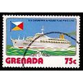 Grenada 1976 Ships 75c Used Stamp