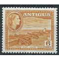 Antigua 1953 SG126 6c Yellow-Ochre Mounted Mint...