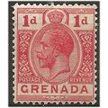Grenada 1913 SG91 1d Red Mounted Mint . .. .