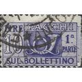 ITALY, Parcel post, Posthorn, part 1, violet 19...