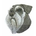 Dog Faces [Schnauzer 2[] Embroidered Iron on/Se...