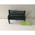 Green Garden Bench 1:12th scale miniature