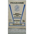 1975 programme Widnes v. Whitehaven, Lancashire...