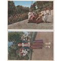 Carro Do Monte Madeira 2x Old Postcard s