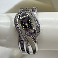Ring Silver Plated Cubic Zirconia Filled Heart ...