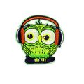 Cute Owl Patch Street Wise Iron On Cartoon Badg...
