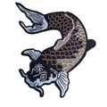Fish Iron On Patch Badge Carp 19cm x 15cm Sew E...
