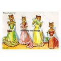 rp02789 - Louis Wain Cats - Wallflowers - print...