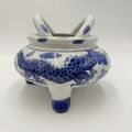 Vtg Quainlong Chinese Incense Burner Bowl Porce...