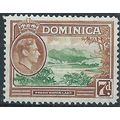 Dominica 1947 SG105a 7d Green & Yellow-Brown Mo...