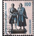 GERMANY, Goethe-Schiller Monument, Weimar, blue...