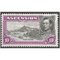 Ascension Island 1944 SG47b 10/- Black & Br Pur...