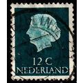 Netherlands 1954 Queen Juliana 12c Used. Stamp