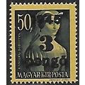Mi 806 (**): 3 P. on 50 f. deep blue Surcharged...