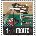 MALTA, Fishing Industry, green & beige 1973, 1c...