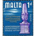 MALTA, History, Punic era, blue 1965, 1d, #3