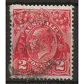 Australia 1930 SG99 2d Golden Scarlet Fine Used..