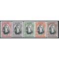 Tonga 1944 Silver Jubilee Set SG83-87 Mounted M...