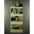 1940 Sinclair Oil Ad - Martha Scott and William...