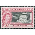 Montserrat 1955 60c black & carmine SG 146 unused