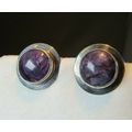 NATIVE AMERICAN PURPLE CHAROITE & STERLING SILV...