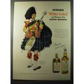 1953 Dewar's White Label Scotch Ad - Dress of Drum Major of Gordon Highlanders