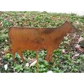 Rusty Cow Garden Stake Lawn Ornament Barn Yard ...