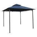 10Ft x 10Ft Outdoor Garden Gazebo with Iron Fra...