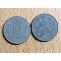Belgium 1941 1 Franc Belgique (French Text) Coin