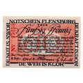 1920 Germany Flensburg Notgeld 50 Pfennig Note ...