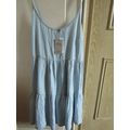 DENIM CO. blue summer spaghetti strap dress Siz...
