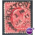 GB stamps 1902-10 KEV11 - 1d SG219 Buxton 1
