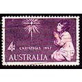 Australia 1957 Christmas 4d Used Stamp.