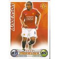 Topps Match Attax 2008/09 Cards: Manchester United - Midfielder, Anderson