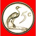 ENGLISH LEGEND: SOUTH AFRICA ★ 5 CENTS 1965! MI...