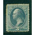 Used 184 3c George Washington Barely Clears Col...