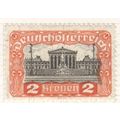 Austria 1919 - 2k orange/red/black - Parliament...