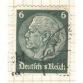 Germany 1934 - 6pf dark green - President Von H...